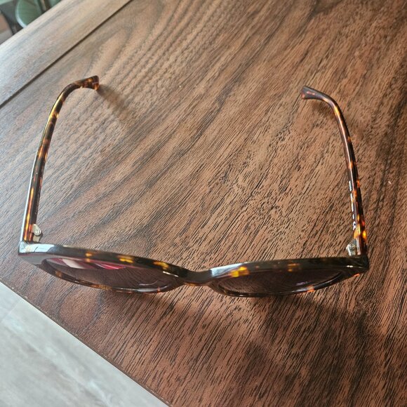 Kate Spade Hello Sunshine Round Cat Eye Tortoise Sunglasses - Picture 5 of 8